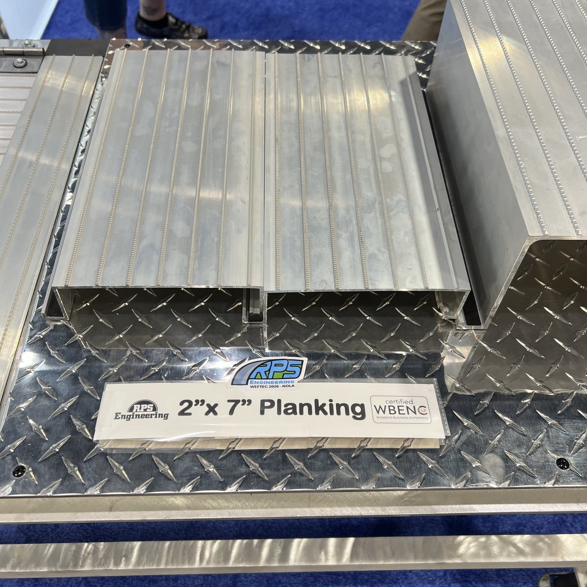 RPS Engineering 2 by 7 inch low-profile aluminum planking for headworks and channel covers