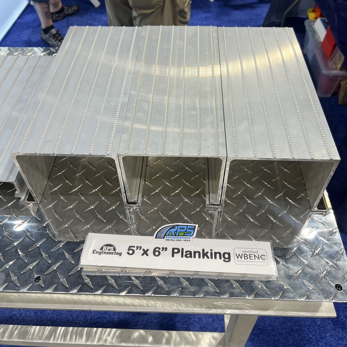 RPS Engineering 5 by 6 inch interlocking aluminum planking for tank covers